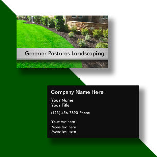 Best Landscaping Theme Business Card