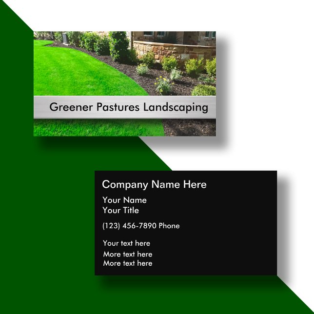 Best Landscaping Theme Business Card (Double Side Printing Included)