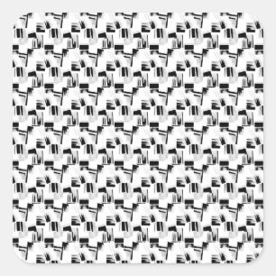 Best language Design Twenty Six Square Sticker