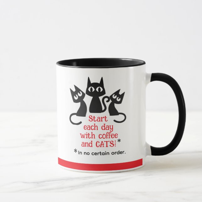 Best Laugh! Funny Cat theme Gift Mug (Right)
