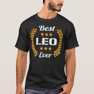 Best Leo Ever Funny Saying First Name Leo T-Shirt