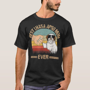 Best Lhasa Apso Mom Ever Lhasa Apso Lover Dog Moth T-Shirt