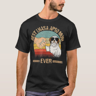 Best Lhasa Apso Mom Ever Lhasa Apso Lover Dog Moth T-Shirt