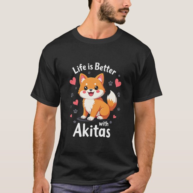 Best life with Akita Tank Top (Front)