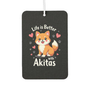 Best life with Akita Tank Top Car Air Freshener