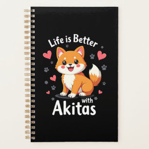Best life with Akita Tank Top Planner