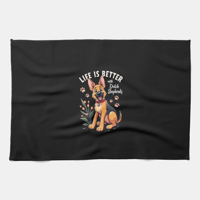 Best life with Anglo-Fran�ais de Petite V�nerie Ta Tea Towel (Horizontal)