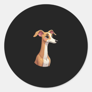 Best life with Arabian Greyhound Long Sleeve T-Shi Classic Round Sticker