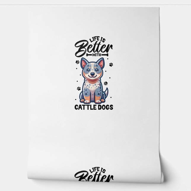 Best life with Australian Cattle Dog  Wallpaper (Unrolling)