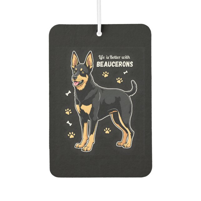 Best life with Beauce Sheepdog Tank Top Car Air Freshener (Front)
