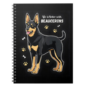 Best life with Beauce Sheepdog Tank Top Notebook