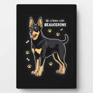 Best life with Beauce Sheepdog Tank Top Plaque
