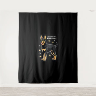 Best life with Beauce Sheepdog Tank Top Tapestry