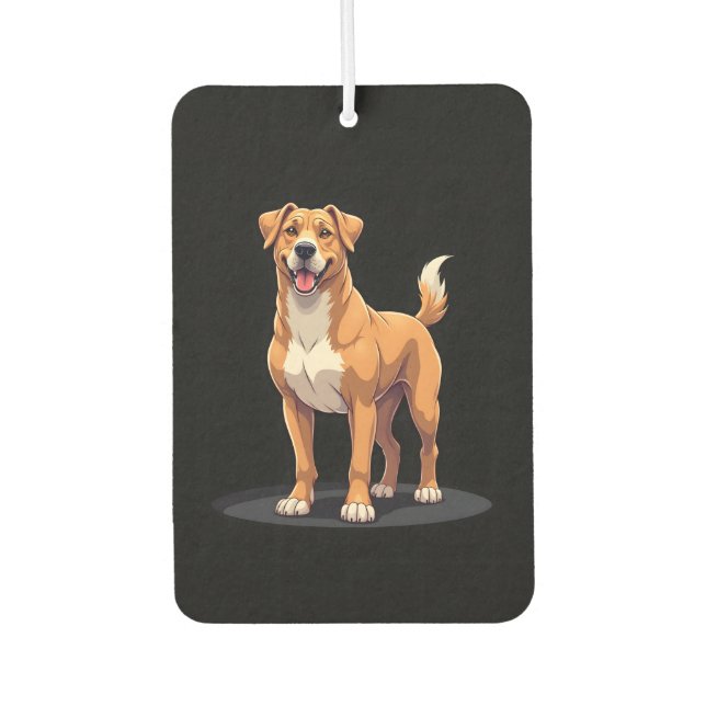 Best life with Dogo Canario Long Sleeve T-Shirt Car Air Freshener (Front)