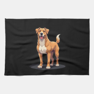 Best life with Dogo Canario Long Sleeve T-Shirt Tea Towel