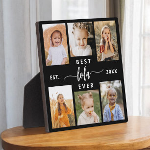 Best Lola Ever - Grandchildren Photo Collage Plaque