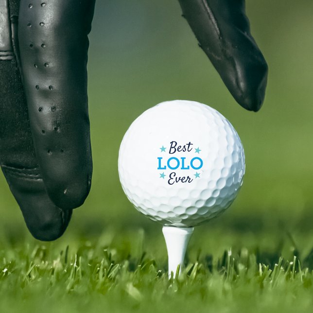 Best Lolo Ever | Cool Father's Day Grandfather Golf Balls (Creator Uploaded)