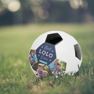 Best Lolo Ever Custom Grandpa Photo Soccer Ball