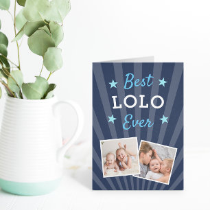 Best Lolo Ever Father's Day Photo Card
