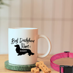 Best Long Hair Dachshund Dog Mum Gift Coffee Mug