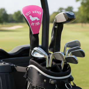 Best Long Hair Wiener Dog by Par Golf Head Cover