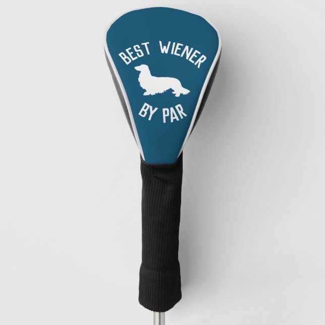 Best Long Hair Wiener Dog by Par Golf Head Cover (Front)