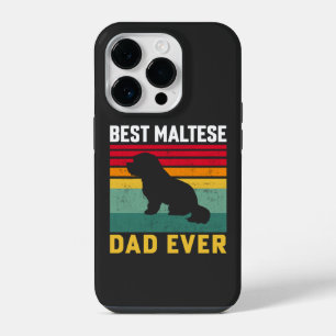 Best Maltese Dad ever, Maltese Dog Dad iPhone 14 Pro Case