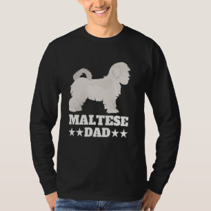 Best Maltese Dad For Men Boys Dog Dad Pet Maltipoo T-Shirt