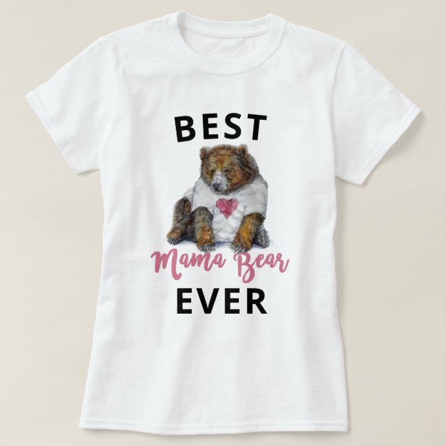 Best Mama Bear Women's T-Shirt (Design Front)