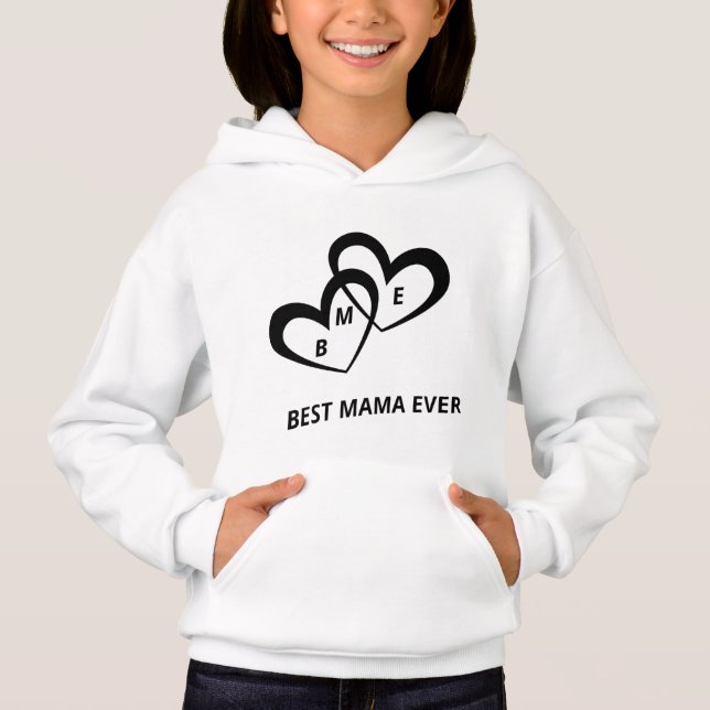 Best mama Ever -Elegant Hearts  (Front)