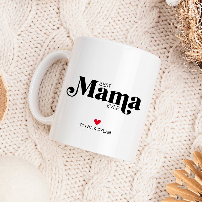 Best Mama Ever Personalised Two-Tone Coffee Mug (Creator Uploaded)