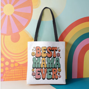 Best mama ever Vintage retro script Mother's day Tote Bag