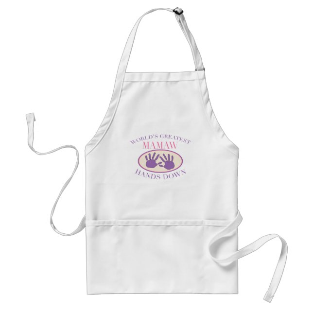 Best Mamaw Hands Down T-shirt Standard Apron (Front)