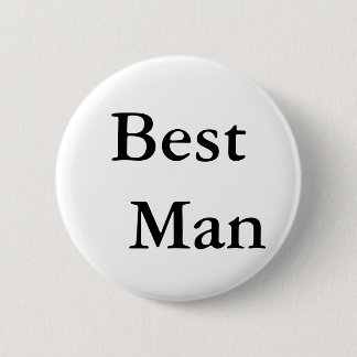 Best Man 6 Cm Round Badge