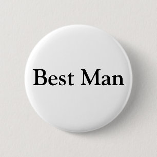 Best Man 6 Cm Round Badge
