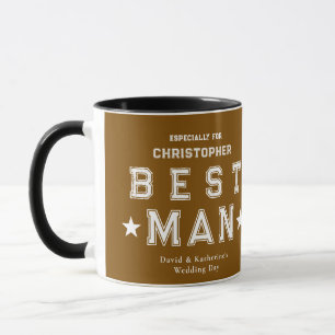 Best Man Appreciation Gift Brown Mug