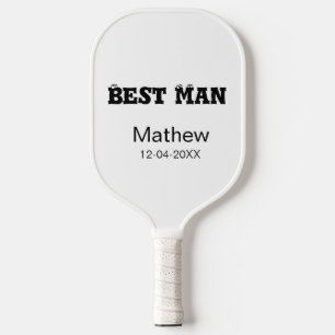 Best man bachelor party add name date simple sdon' pickleball paddle