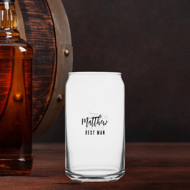 Best Man bachelor party Can Glass (Creator Uploaded)