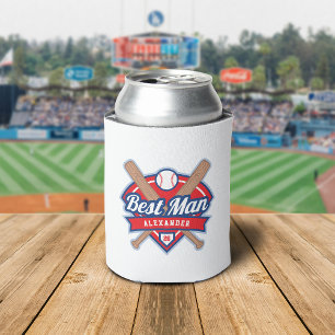 Best Man Baseball Foam Can Cooler