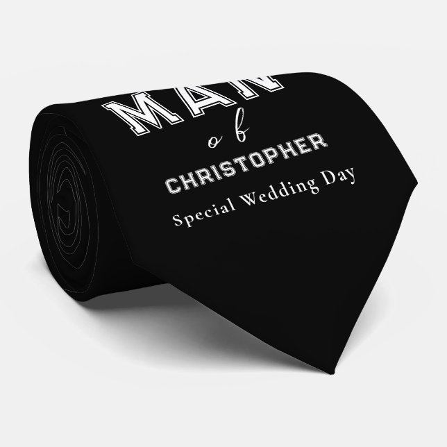 Best Man Black Tie (Rolled)