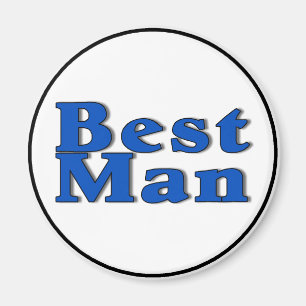 Best Man (Blue) Magnet