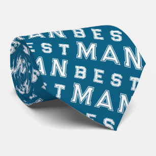 Best Man Blue Tie