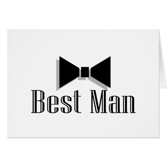 Best Man (Bow Tie 2) Card