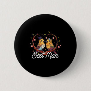 Best Man Bridesman Groomsmen Best Guy Groomsman 6 Cm Round Badge
