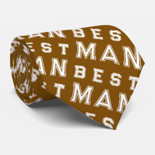 Best Man Brown Tie