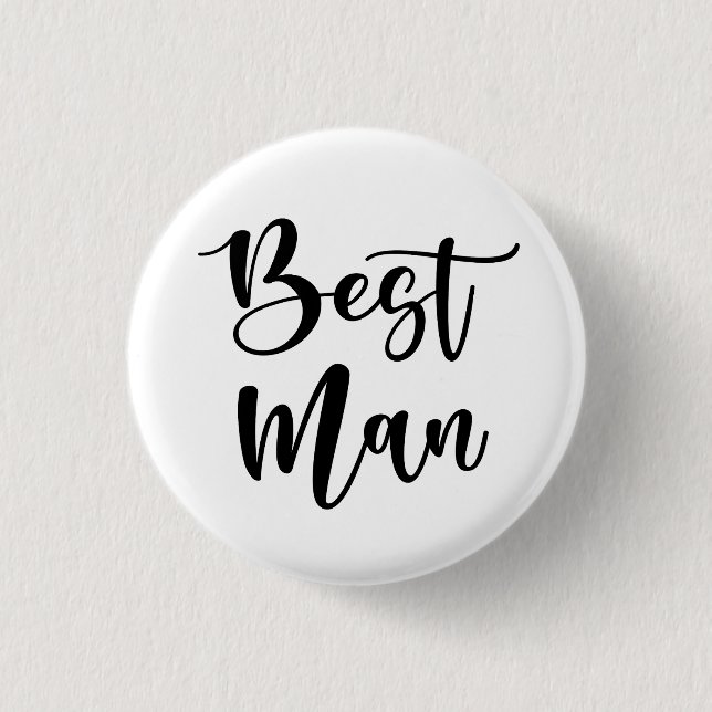 Best Man Button (Front)
