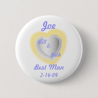 Best Man Button-Customise 6 Cm Round Badge