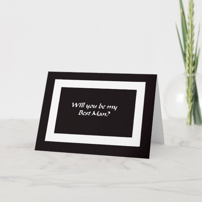 Best Man Card (Front)