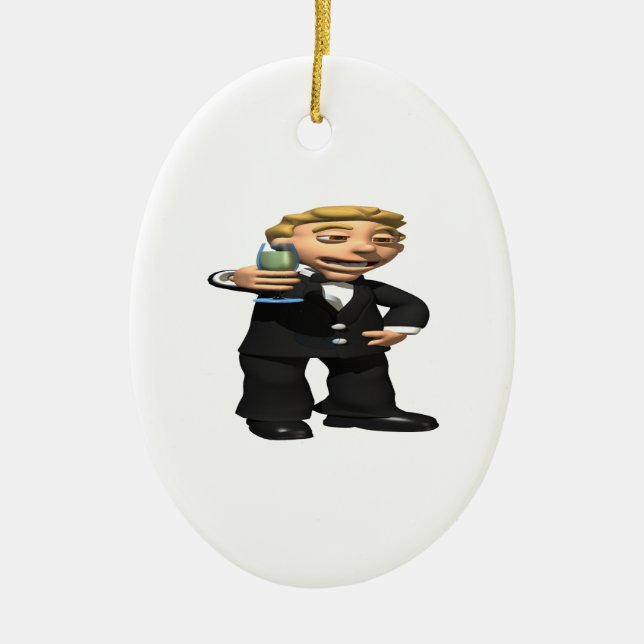 Best Man Ceramic Ornament (Front)