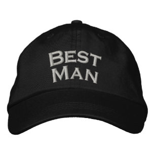 Best Man Cute Wedding  Embroidered Hat
